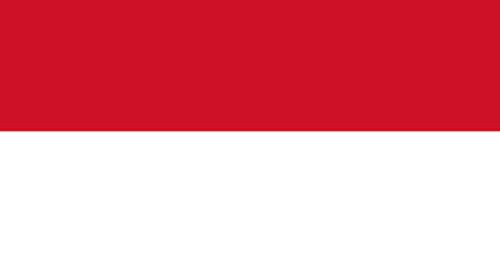 Monaco flag with original RGB color vector illustration designの写真素材