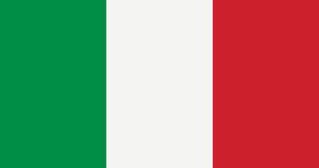 Italy flag with original RGB color vector illustration designのイラスト素材