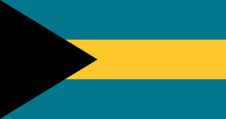 Bahamas flag with original RGB color vector illustration designの写真素材