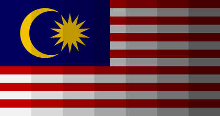 Malaysia flag image backgroundの写真素材