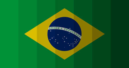Brazilan flag image backgroundの写真素材