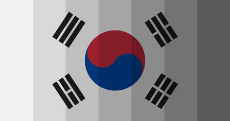 South Korean flag image backgroundの写真素材