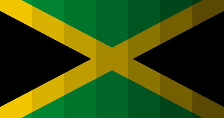Jamaica flag image backgroundの写真素材
