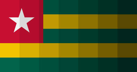 Togo flag image backgroundの写真素材
