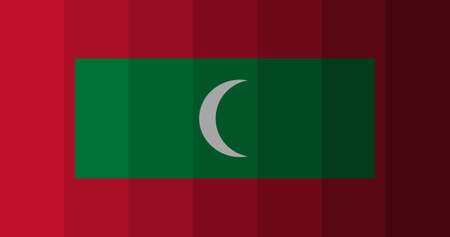Maldives flag image backgroundの写真素材