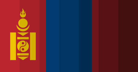 Mongolia flag image backgroundの写真素材
