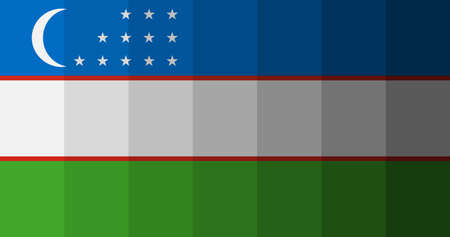 Uzbekistan flag image backgroundの写真素材
