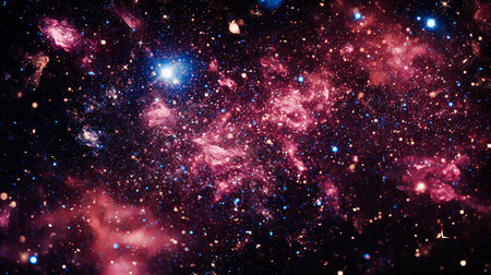 Background with galaxy starsの素材