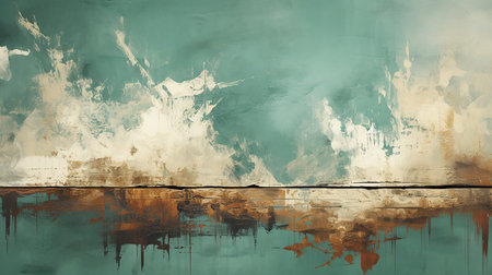 Old and damaged wall backgroundの素材