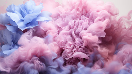 Abstract color smoke watercolor backgroundの素材