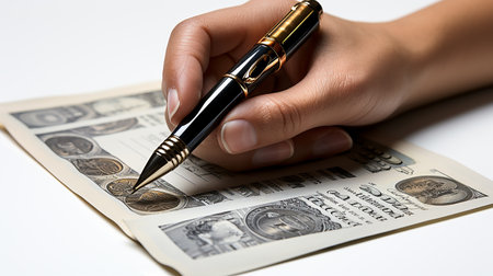 The beginning of the creation of the dollar, concept backgroundの素材