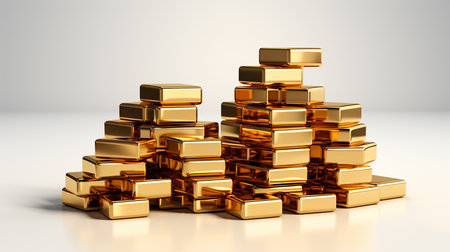 Stack of gold barsの素材