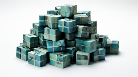 A lot of gift boxesの素材
