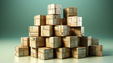 A lot of gift boxesの素材