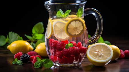 Cool strawberry cocktail, drink backgroundの素材