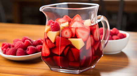 Cool strawberry cocktail, drink backgroundの素材