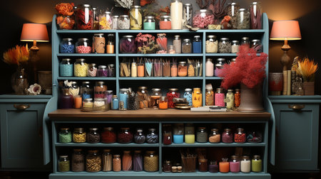 Various spices selection. multicolored powder dyes