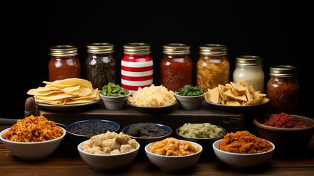 Tasty Chinese food background image