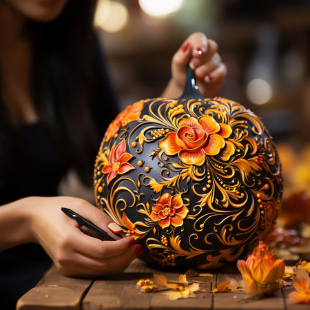 Pumkin decoration holidays, festivals, and eventsの写真素材