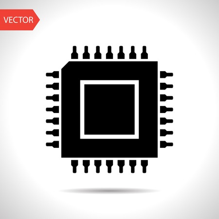 icon of microchipのイラスト素材
