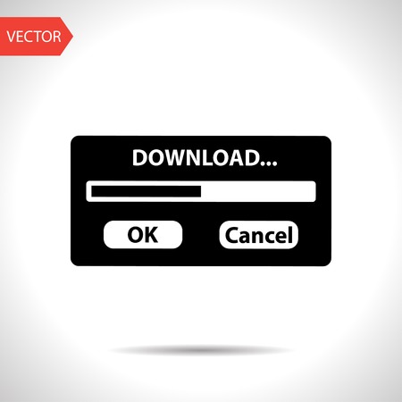 download window progressbarのイラスト素材