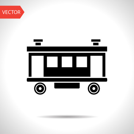 Railroad Car iconのイラスト素材