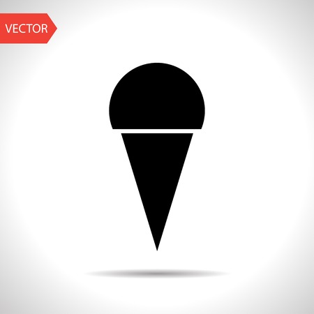 Vector ice-cream icon. Food icon. のイラスト素材