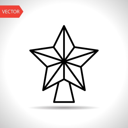 xmas star iconのイラスト素材