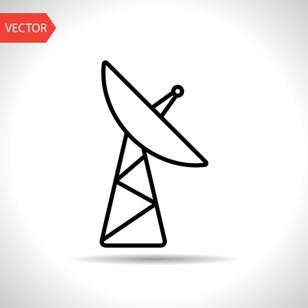 icon of dish antennaのイラスト素材