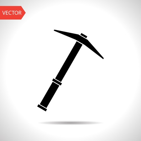 vector flat black icon of pick. のイラスト素材