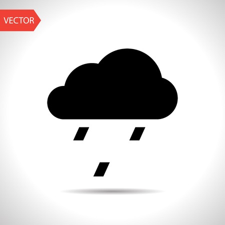 Weather icon of small rain. のイラスト素材