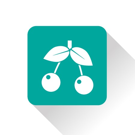 Vector cherry icon.  Food icon. Eps10のイラスト素材