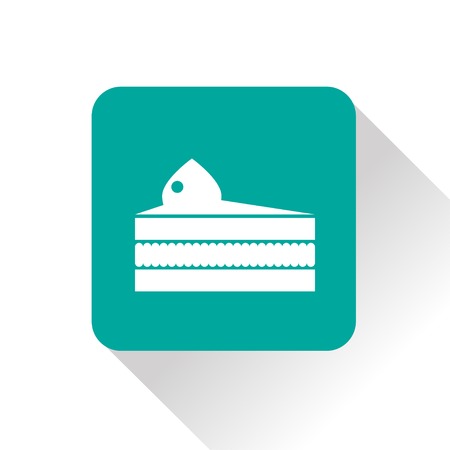 Vector piece of cake icon. Food icon. Eps10のイラスト素材