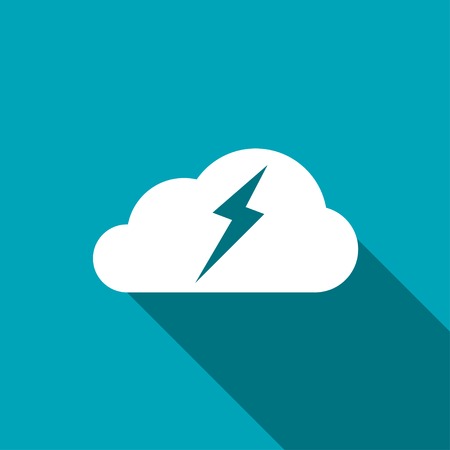 icon of cloud and lightningのイラスト素材