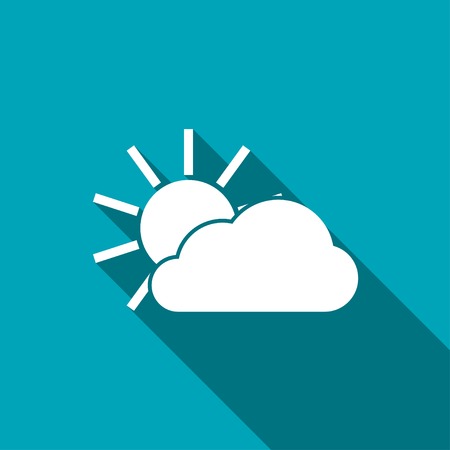 icon of sun and cloudのイラスト素材