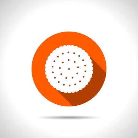 Vector biscuit  icon. Food icon. のイラスト素材