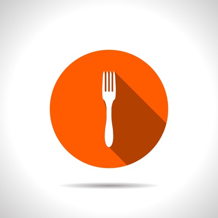 kitchen icon of forkのイラスト素材