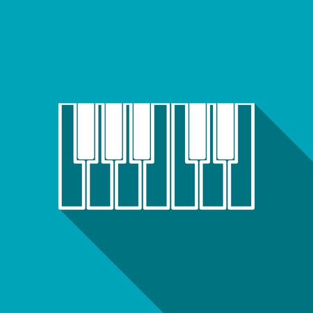 icon of piano keysのイラスト素材