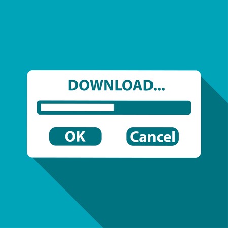 download window progressbarのイラスト素材