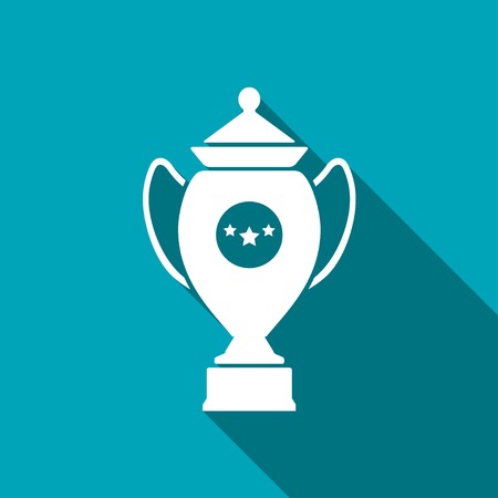 Champions Cup symbol with stars on blue backgroundのイラスト素材