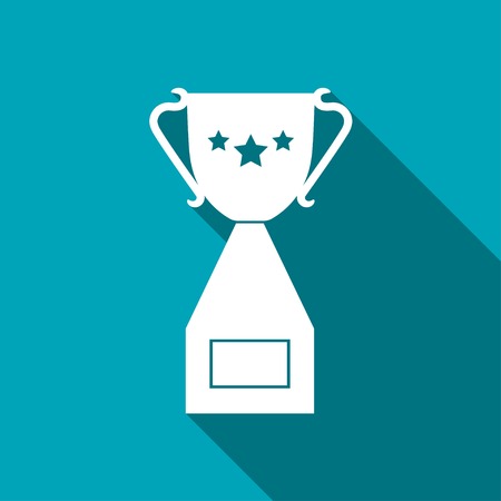 Vector Champions Cup symbol with stars on blue backgroundのイラスト素材