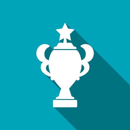 Champions Cup symbol with stars on blue backgroundのイラスト素材