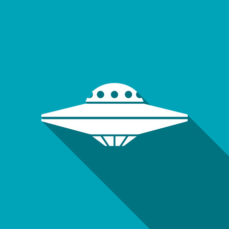 UFO Flying Saucer Iconのイラスト素材