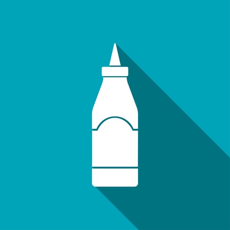kitchen icon of sause bottleのイラスト素材