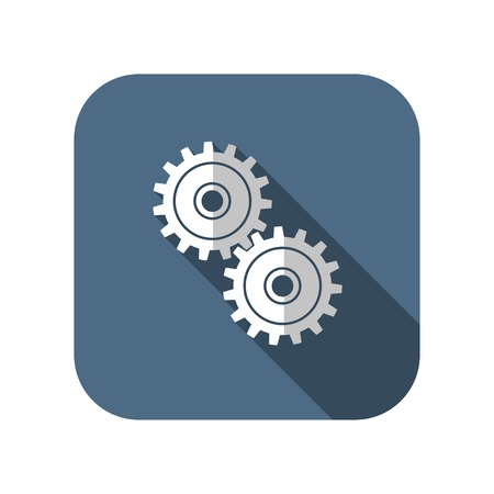 icon of two gearsのイラスト素材