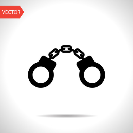handcuffs iconのイラスト素材