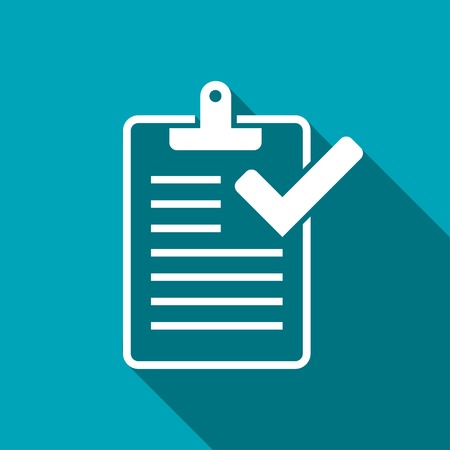 Clipboard with checklist iconのイラスト素材