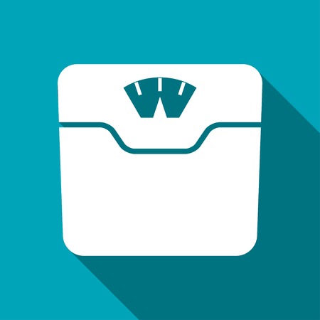 Vector bathroom weight scale iconのイラスト素材