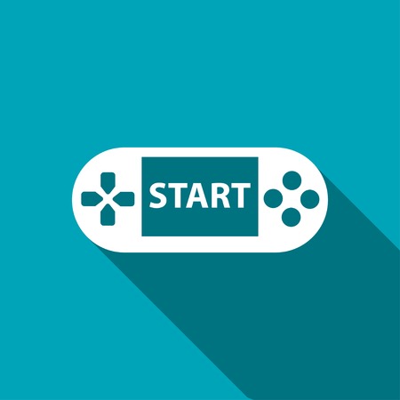 Handheld game console iconのイラスト素材