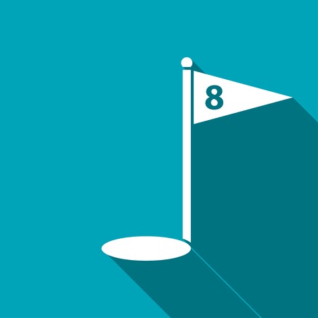 Hole Course Golf iconのイラスト素材